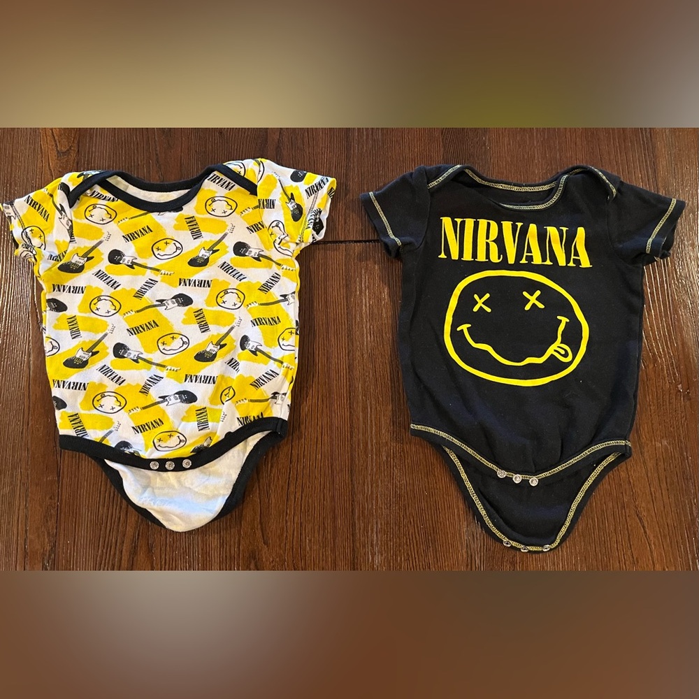 Nirvana baby onesies